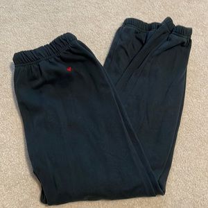 suburban riot navy sweatpants with heart